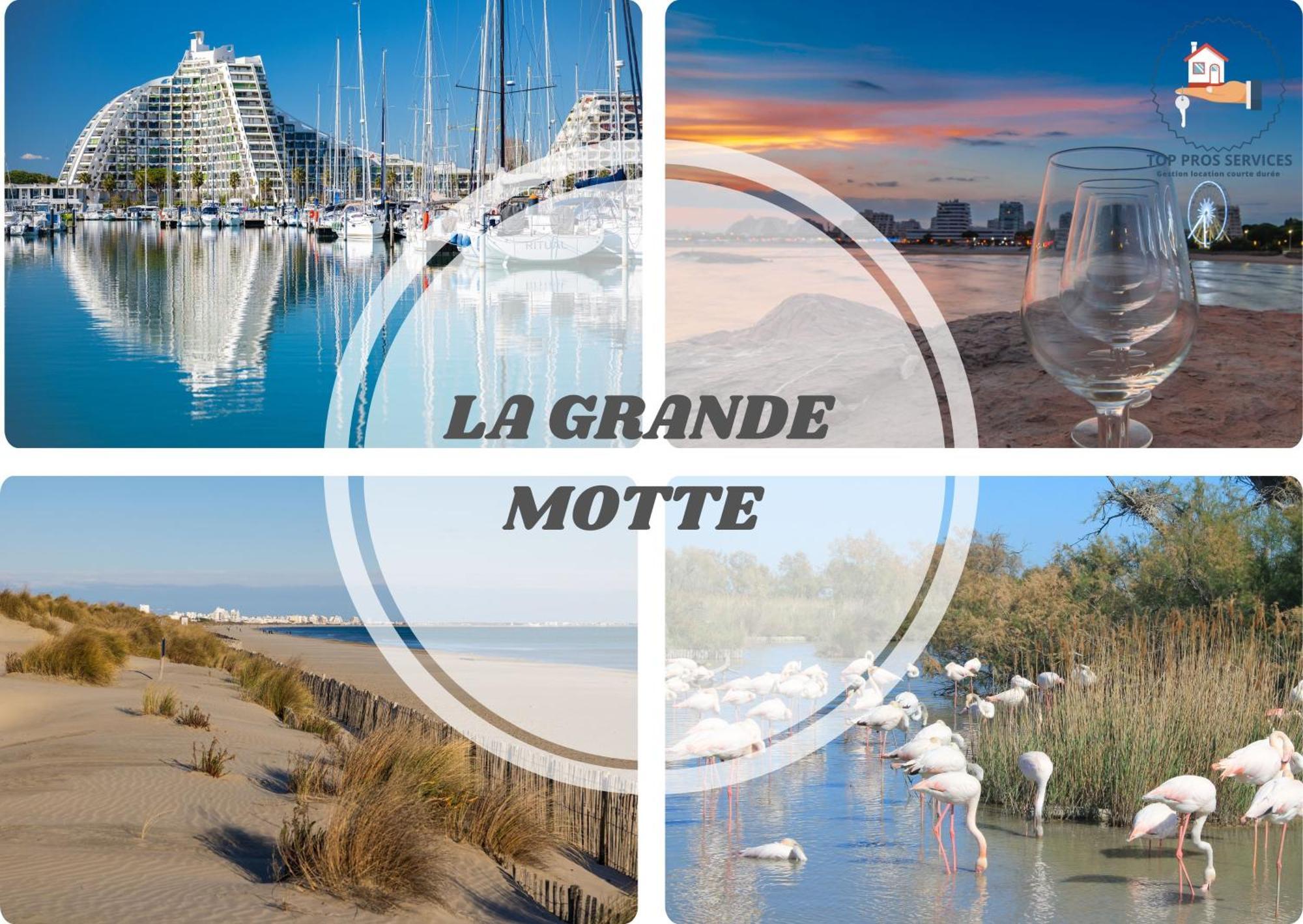 Le Dream Beach-Terrasse-Vue Mer D'Exception-Wifi-Parking - Top Pros Servicesconciergerie Palavas-les-Flots Luaran gambar